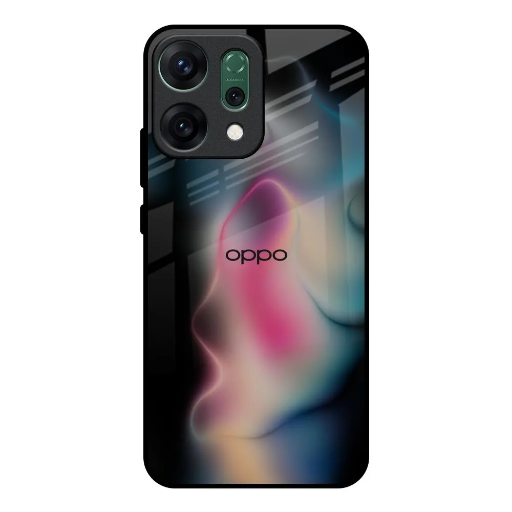 Colorful Palette Glass Case for Oppo Reno14 Pro 5G Scratchproof Surface Luxury Texture Finish