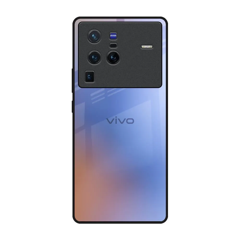 Blue Aura Glass Case for Vivo X80 Pro 5G Hand Feel