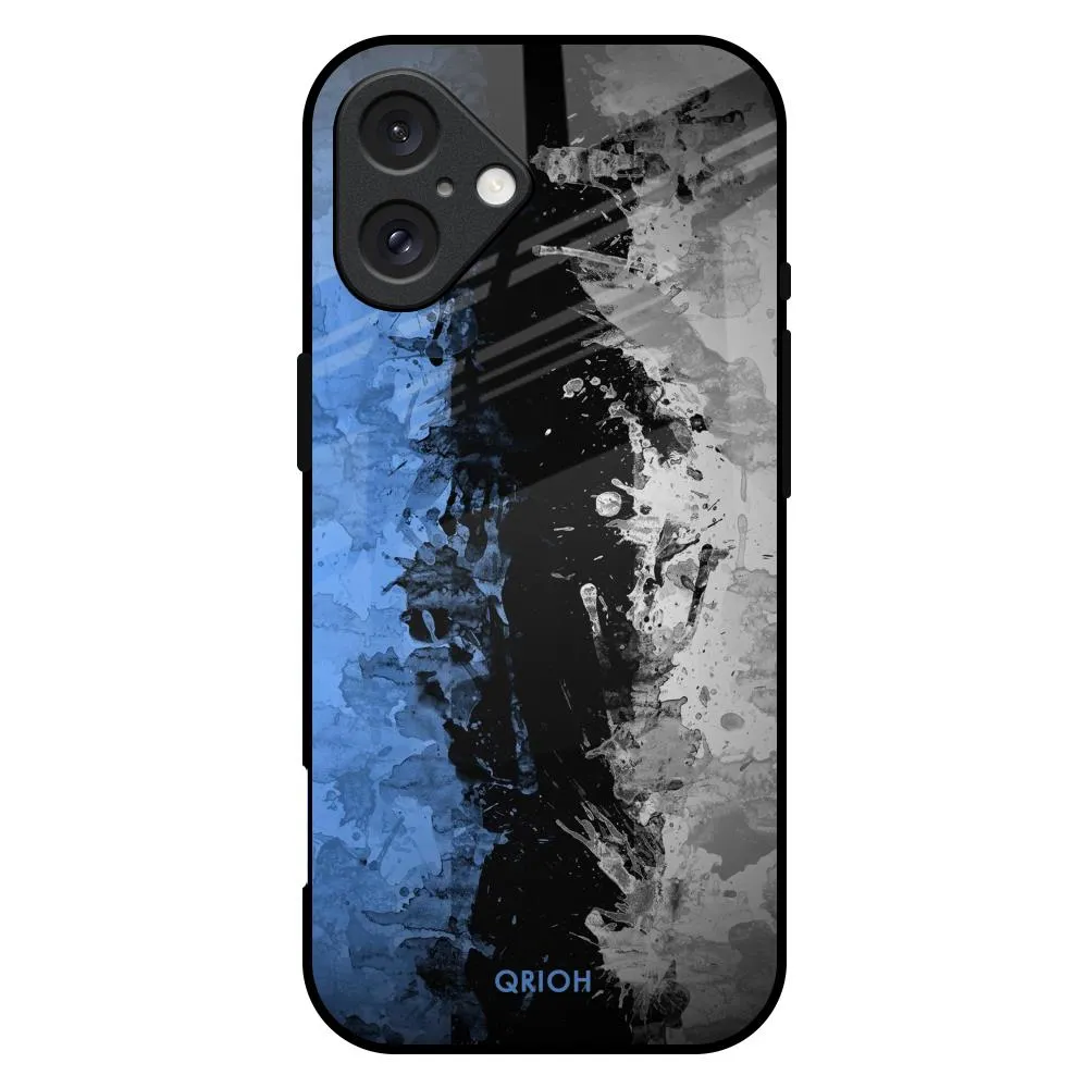 dust protection Vibrant Finish Dark Grunge Glass Case for iPhone 16 Plus
