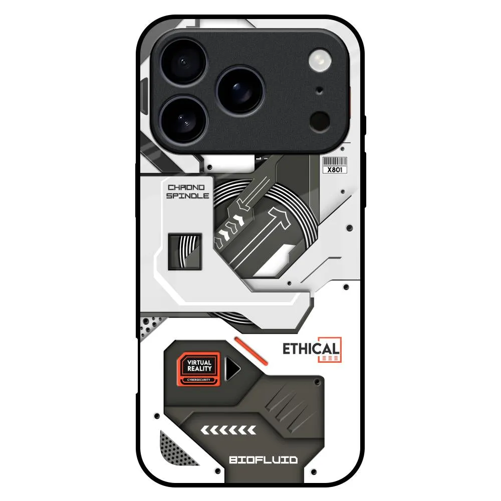 Explore Circuit Glass Case for iPhone 17 Pro Max Non Slip