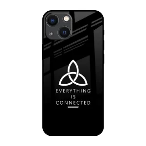 Durable Design Everything Is Connected Glass Case for iPhone 14 Plus