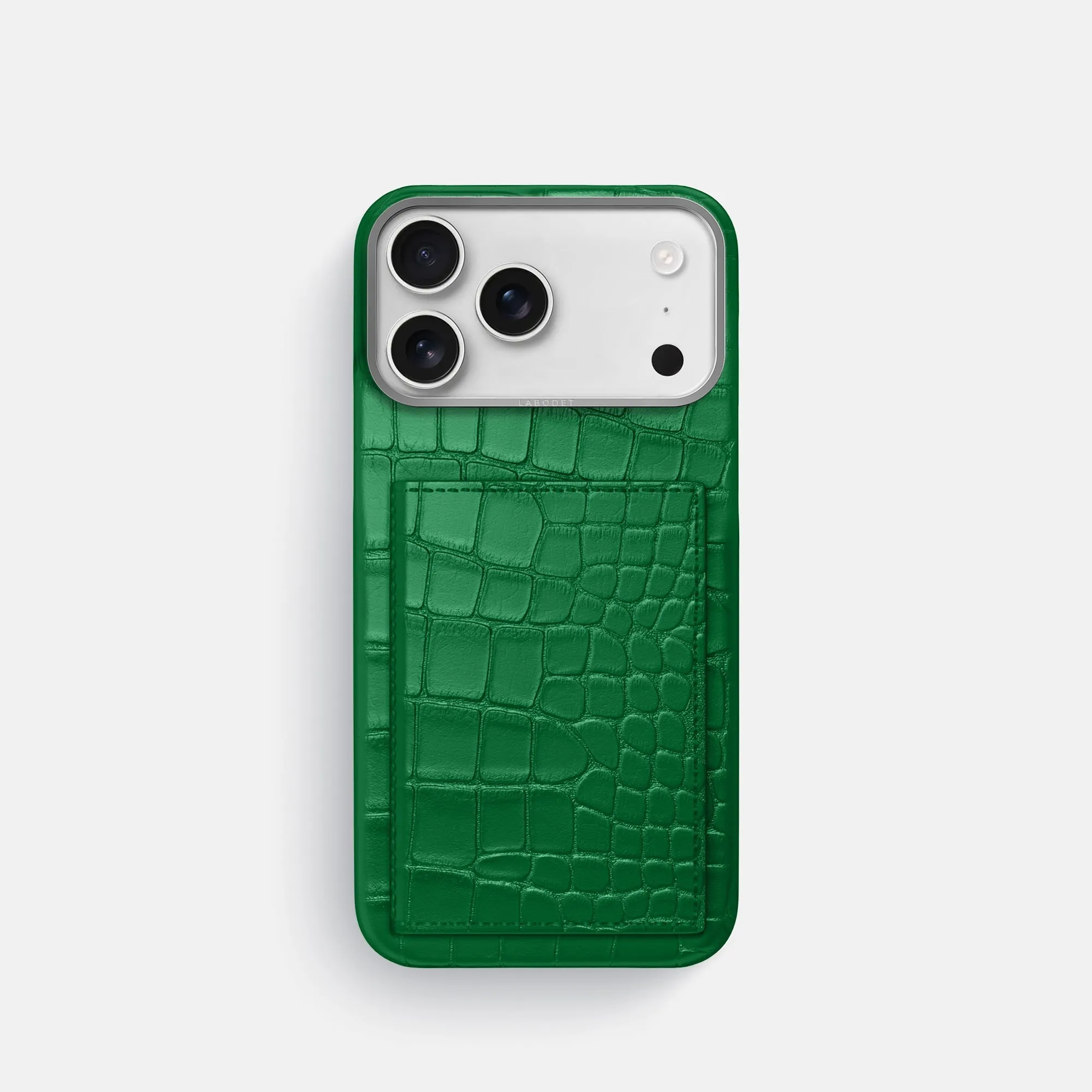 Premium Form Stylish frame Bi-Fold Case For iPhone 17 Pro In Alligator