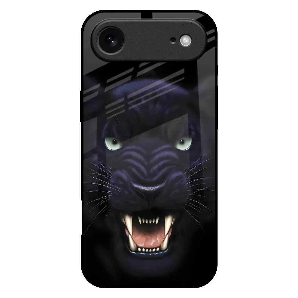 Angry Black Tiger Glass Case for iPhone 17 Air Scratch Proof