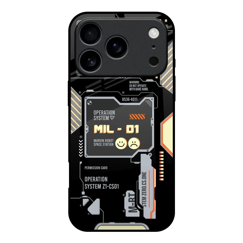 Exposed Parts Glass Case for iPhone 17 Pro Smooth Texture Pattern