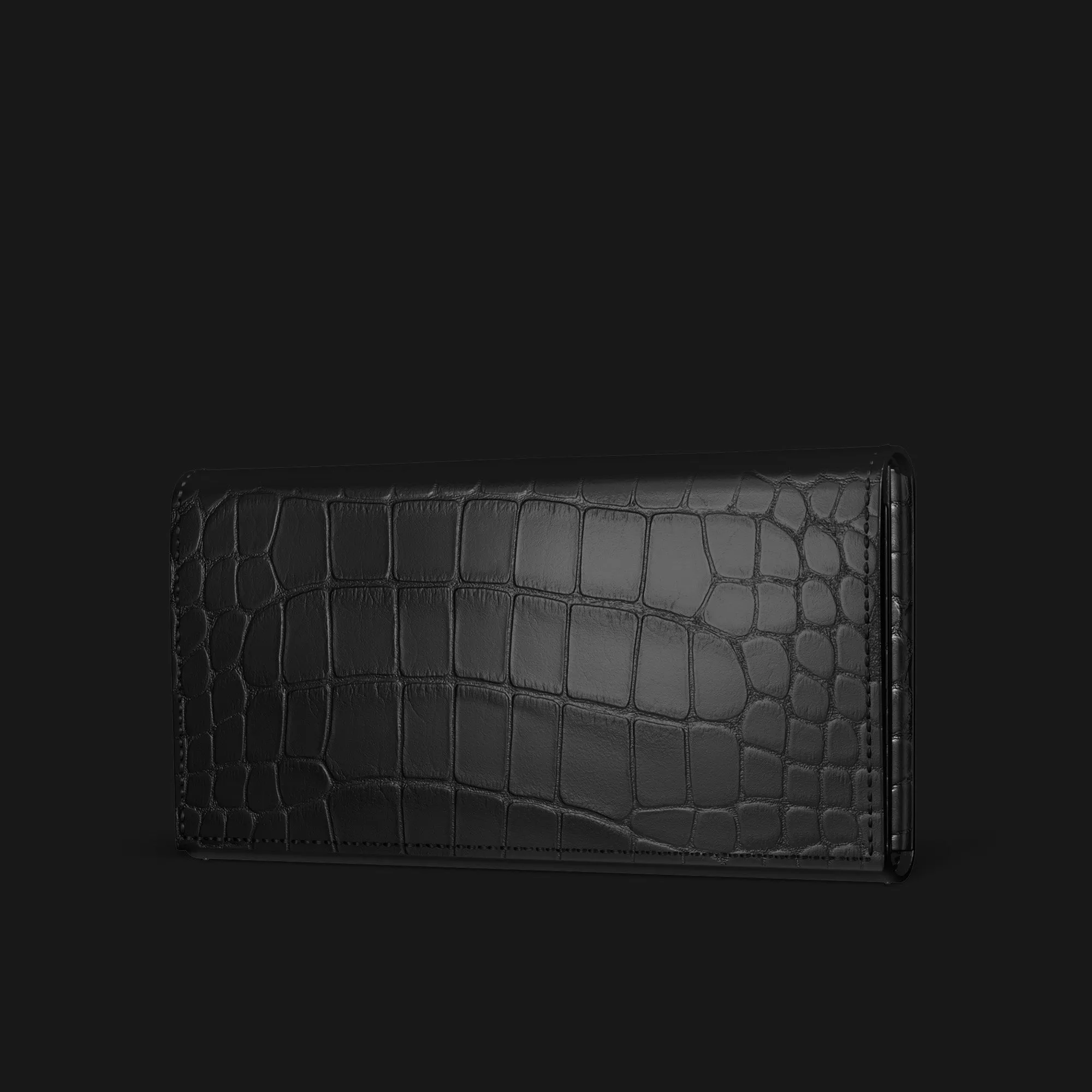 Wallet Case Edition Black For iPhone 17 Pro Max In Alligator Polished Layer