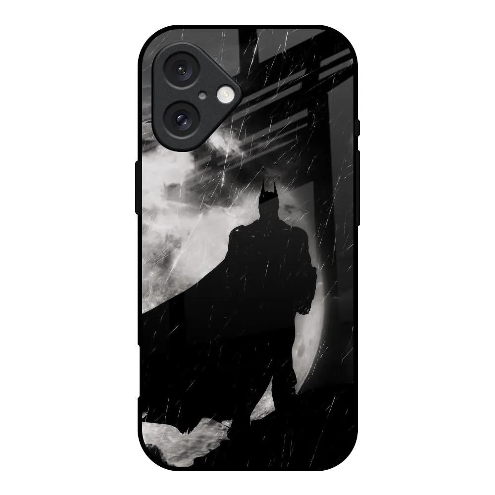 Modern Look Dark Warrior Hero Glass Case for iPhone 16