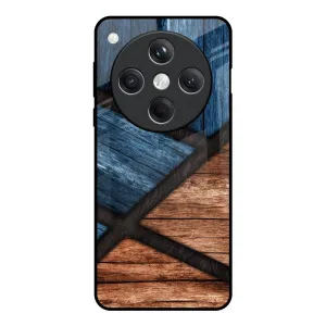 Wooden Tiles Glass Case for Oppo Find X8 5G Matte Layer