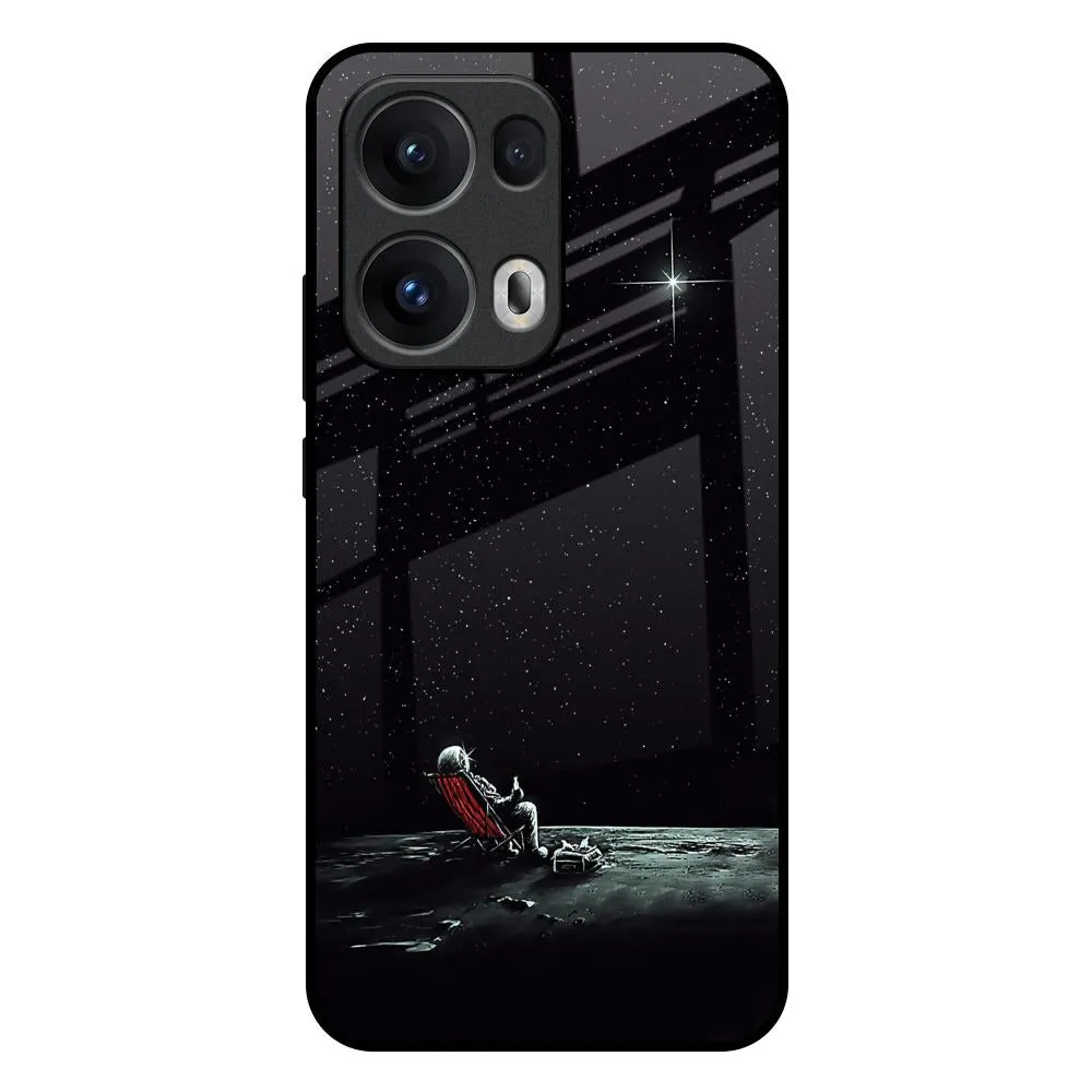 Relaxation Mode On Glass Case For Oppo Reno13 Pro 5G Protective Texture Finish Phone Accessory