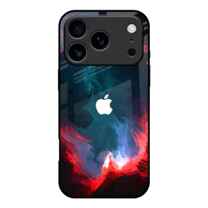 Brush Art Glass Case For iPhone 17 Pro Modern Minimalism