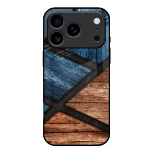 Smooth Look Wooden Tiles Glass Case for iPhone 17 Pro