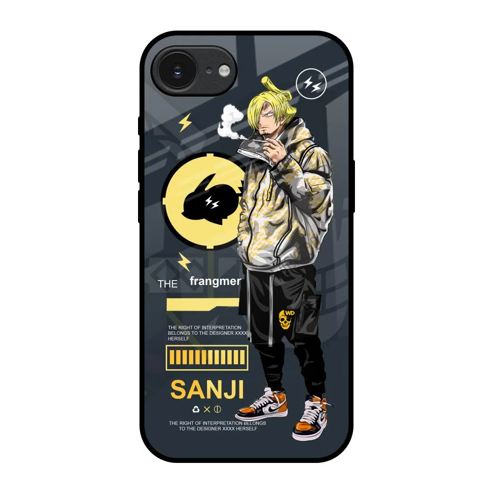 Cool Sanji Glass Case for Apple iPhone 16e Compact Protection Smooth Pattern