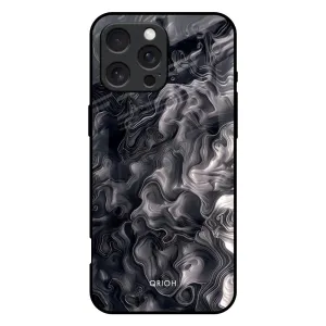 Smooth Surface Cryptic Smoke Glass Case for iPhone 16 Pro Max