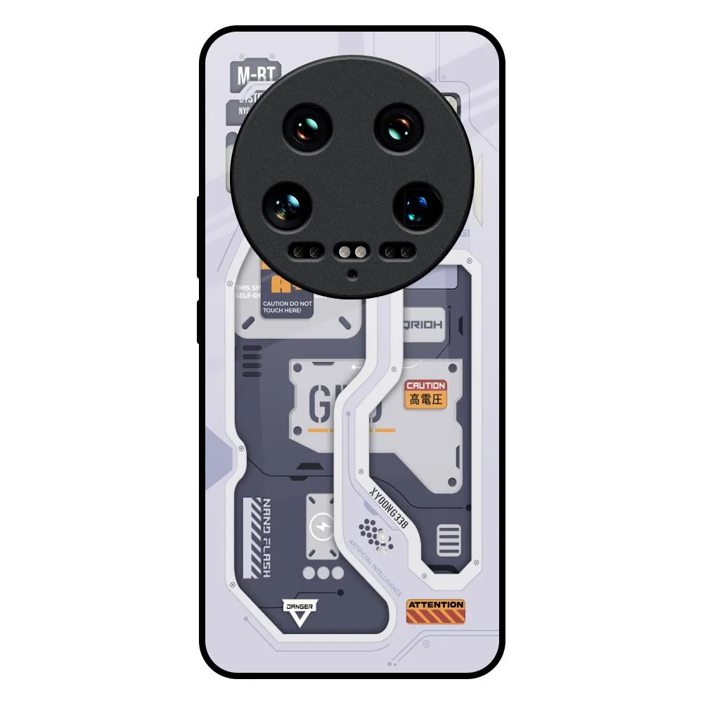 Tech Savvy Glass Case for Mi 14 Ultra 5G Strong Corners