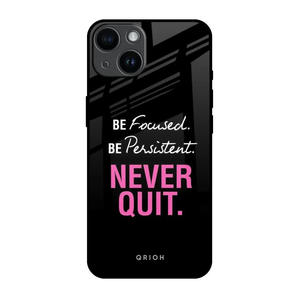 Hybrid Grip Finish Slim Protection Be Focused Glass Case for iPhone 14