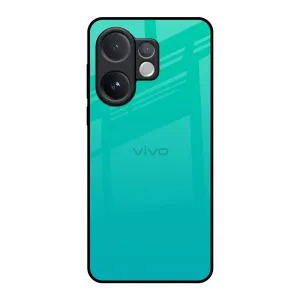 Protective Form Texture Compact Frame Cuba Blue Glass Case For Vivo V60 5G