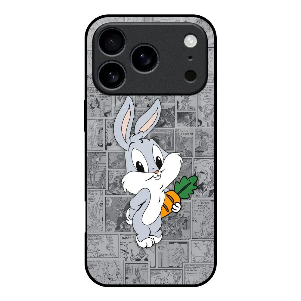 Drop Shield Shock Guard Cute Baby Bunny Glass Case for iPhone 17 Pro