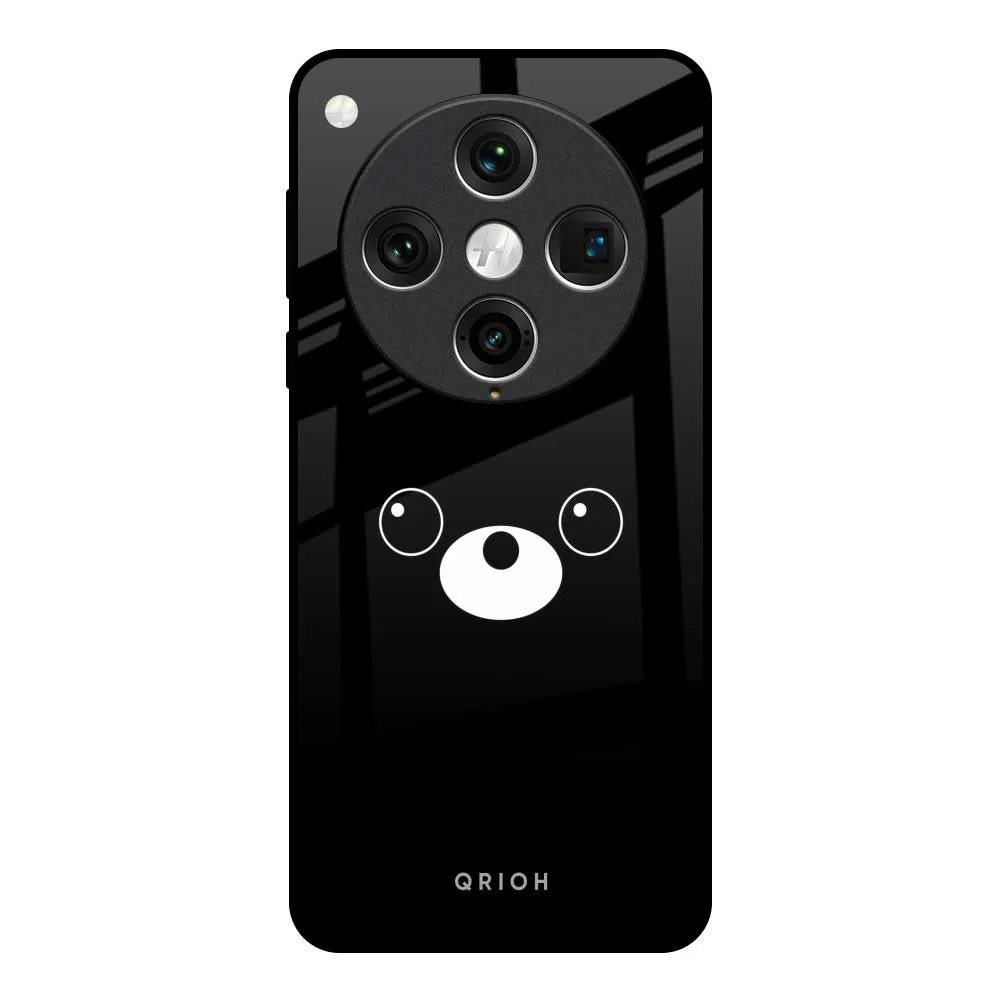 Cute Bear Glass Case for Oppo Find x8 Pro Sporty Appeal Reusable Material