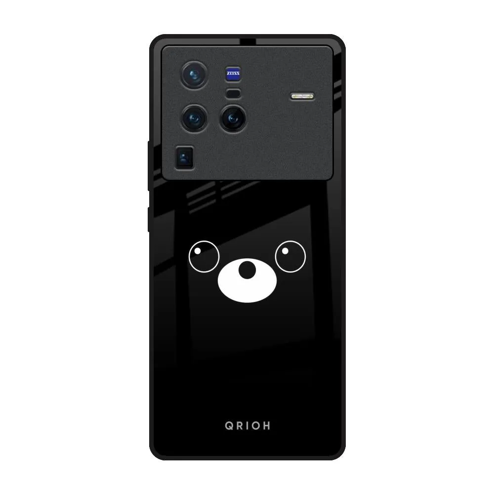 Light Build Cute Bear Glass Case for Vivo X80 Pro 5G
