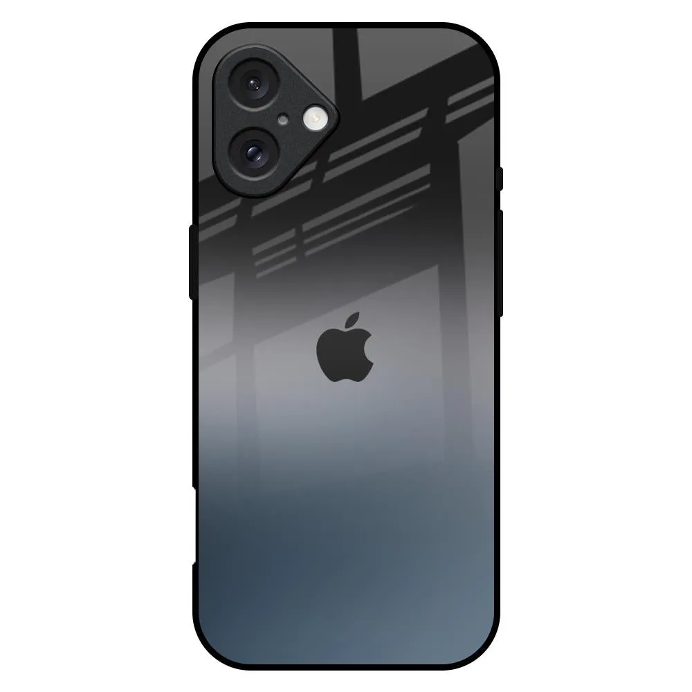 Durable Design Texture Everyday Look Dramatic Grey Glass Case for iPhone 16 Plus