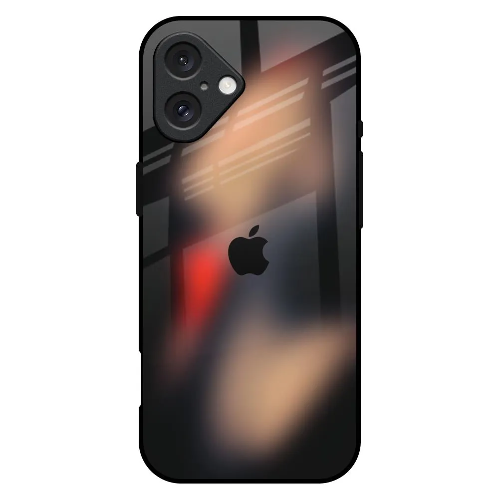 Colorful option Smooth Detail Dark Gradient Glass Case for iPhone 16 Plus