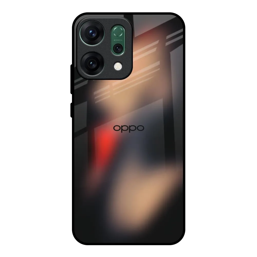 Dark Gradient Glass Case for Oppo Reno14 Pro 5G Non Slip Surface