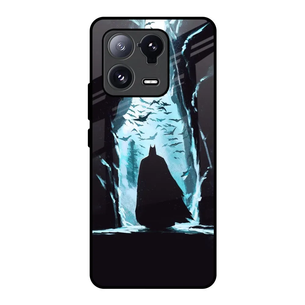 Easy Access Stylish Look Dark Man In Cave Glass Case for Mi 13 Pro