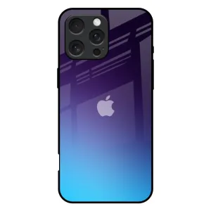 Hand Feel Luxury Accent Dark Ocean Glass Case for iPhone 16 Pro Max