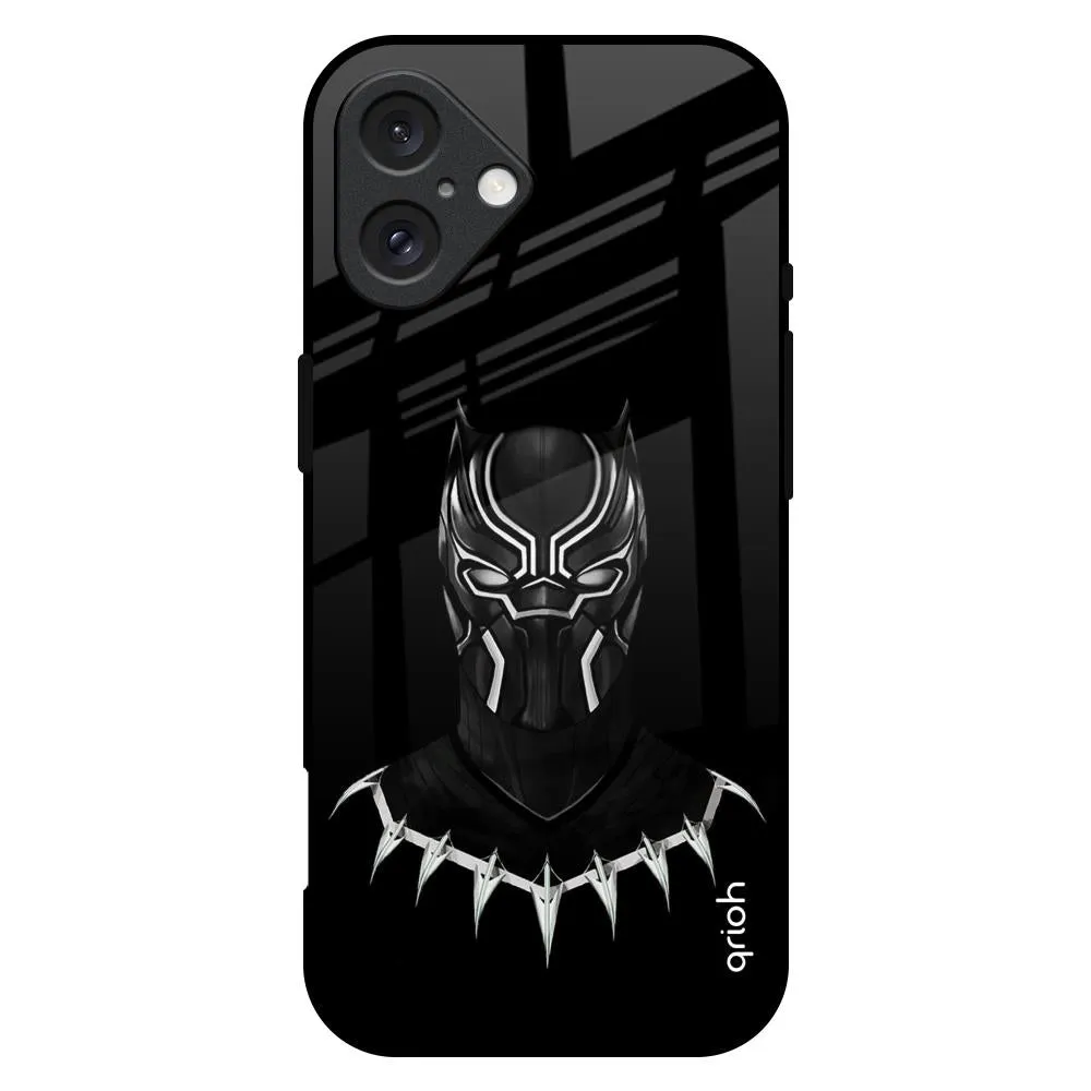Flexible Detail Bold colors Dark Superhero Glass Case for iPhone 16 Plus