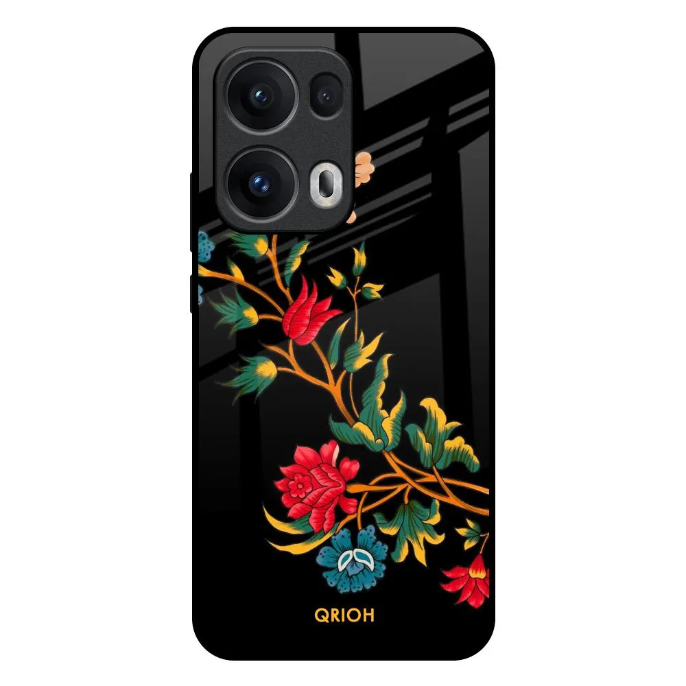 Shock Frame Dazzling Art Glass Case for Oppo Reno13 Pro 5G