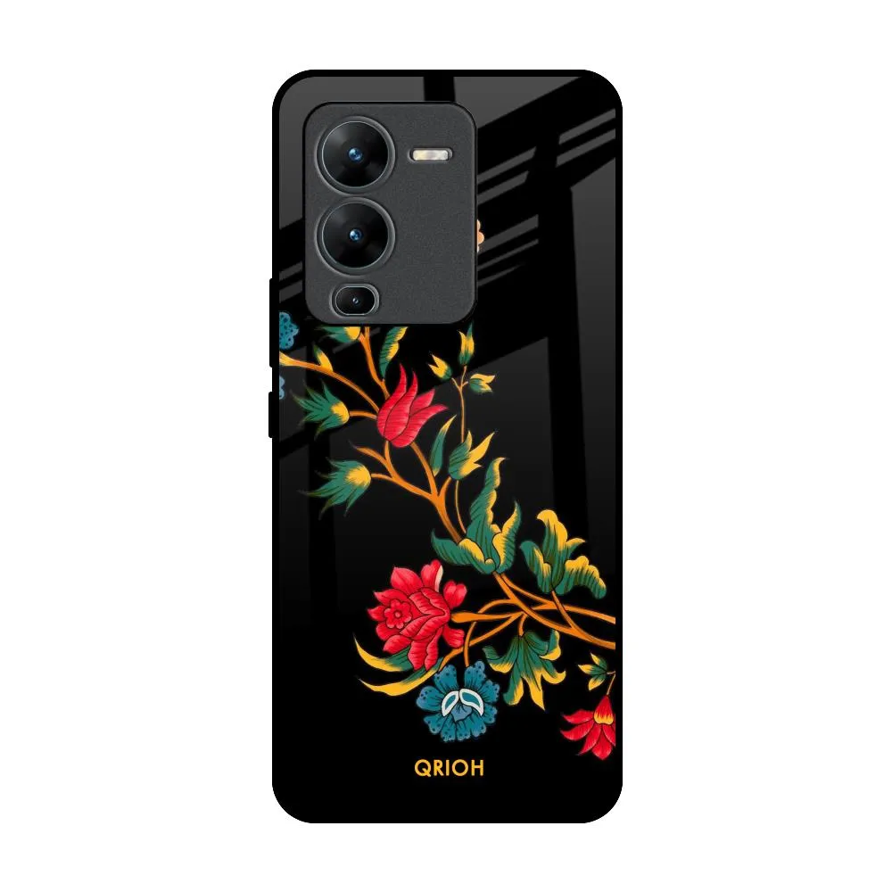 Dazzling Art Glass Case for Vivo V25 Pro Elegant Finish Vivid colors
