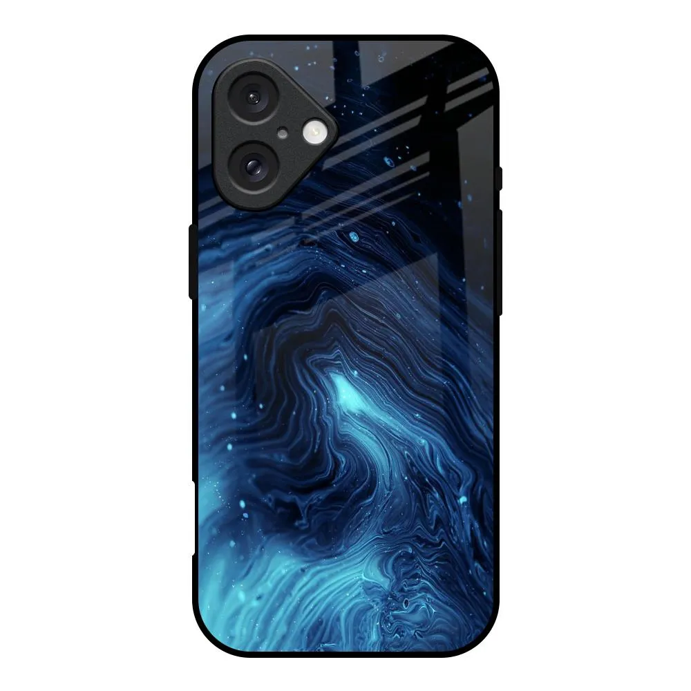 Textured Finish Dazzling Ocean Gradient Glass Case For iPhone 16