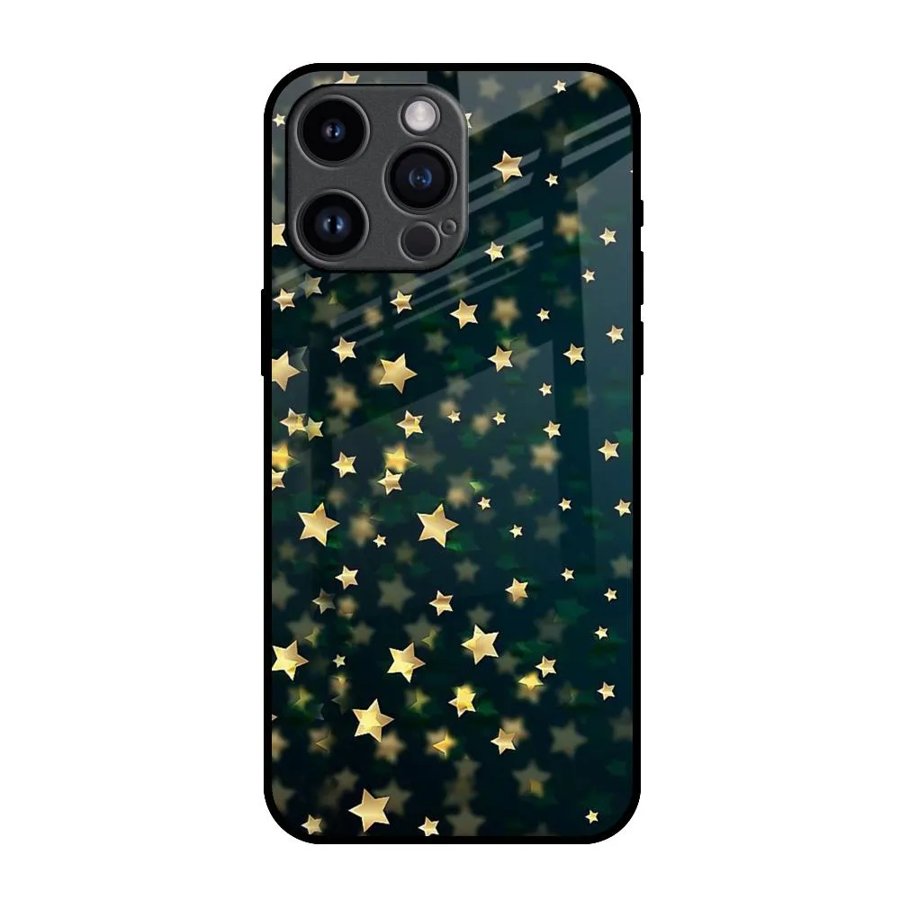Lightweight Protection Dazzling Stars Glass Case For iPhone 14 Pro Max