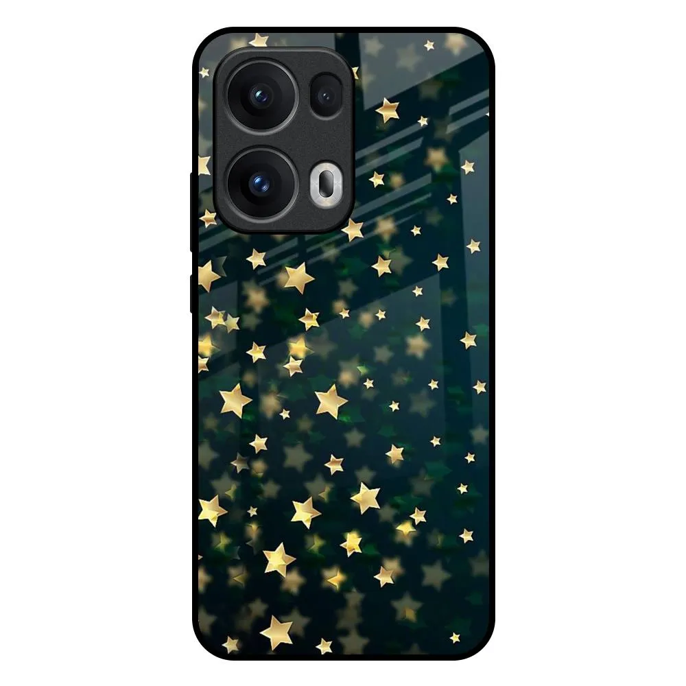 Trendy Finish Heat dissipation Dazzling Stars Glass Case For Oppo Reno13 Pro 5G