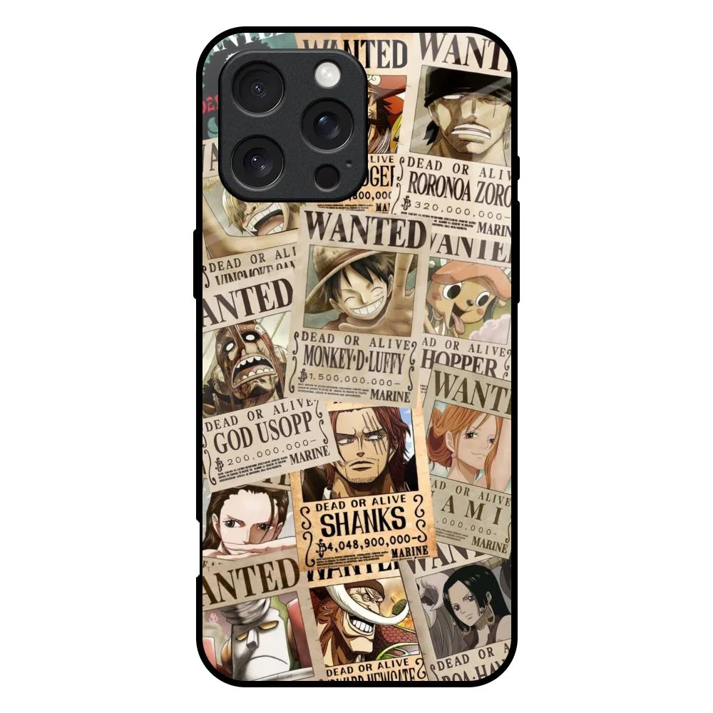 Hybrid Finish Texture Smooth Texture Pattern Dead Or Alive Glass Case for iPhone 16 Pro Max