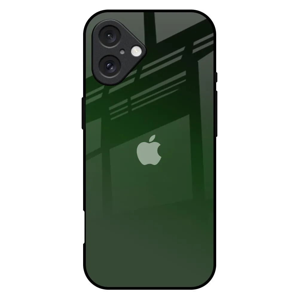 Deep Forest Glass Case for iPhone 16 Plus Durable Grip Trendy Layer