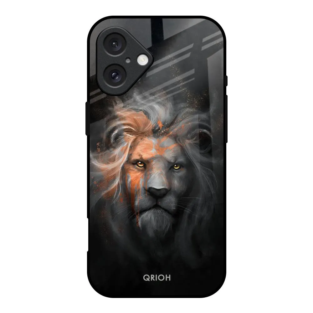 Devil Lion Glass Case for iPhone 16 Premium Protection Matte Look