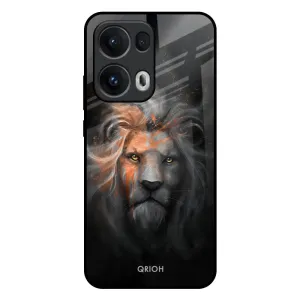 Devil Lion Glass Case for Oppo Reno13 Pro 5G Flexible Design Premium Feel Layer