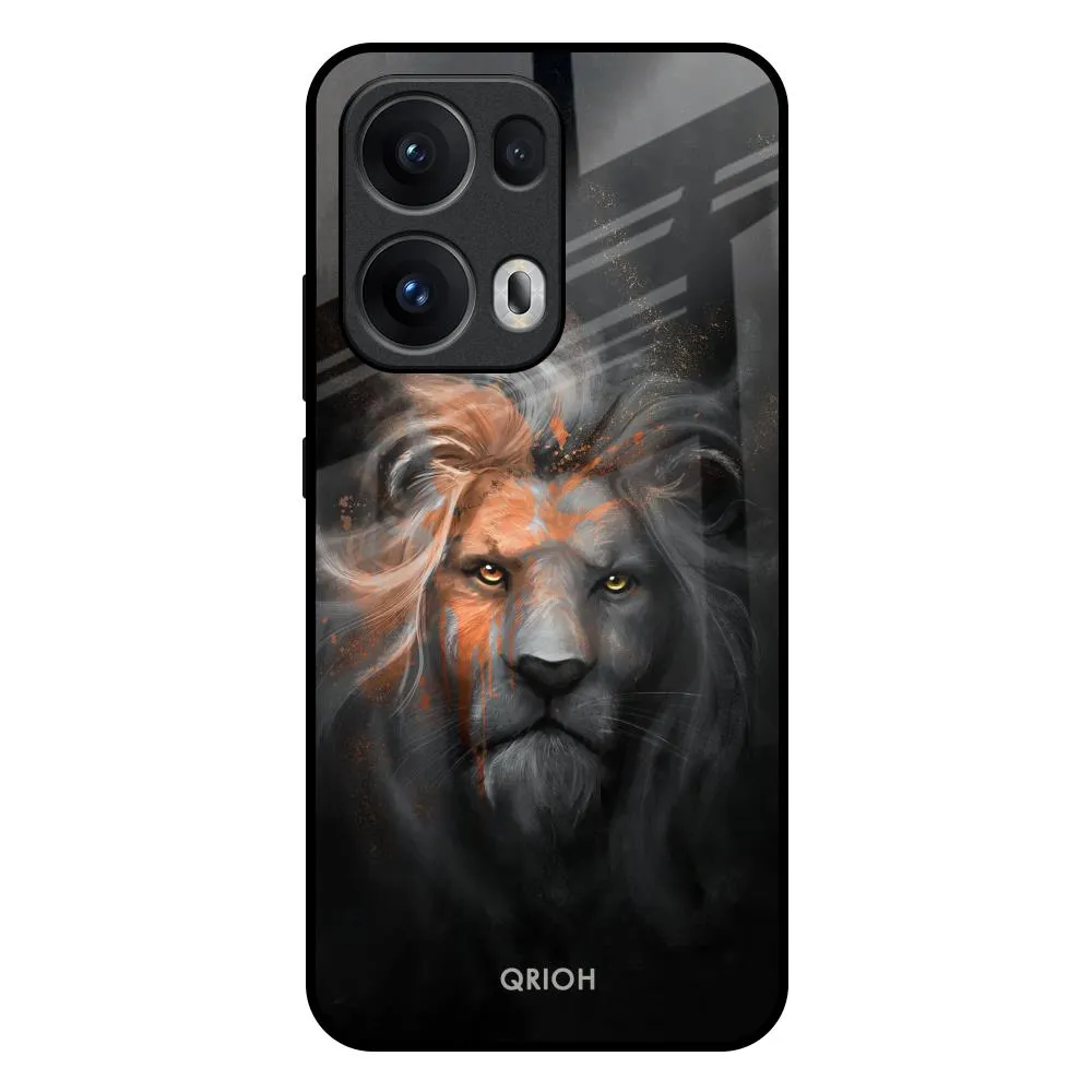 Devil Lion Glass Case for Oppo Reno13 Pro 5G Flexible Design Premium Feel Layer