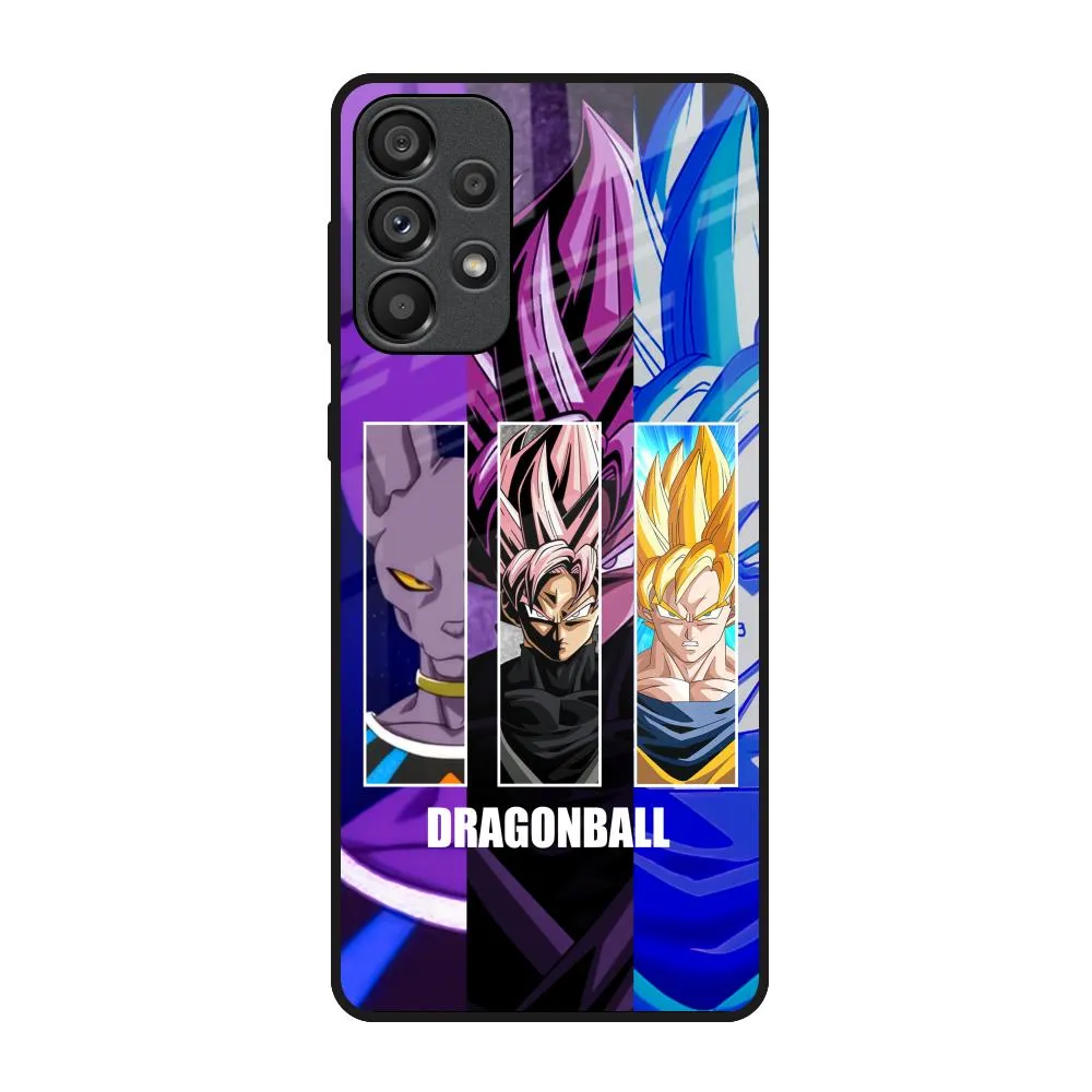 Stylish Finish Texture Premium Craft DGBZ Glass Case for Samsung Galaxy A73 5G