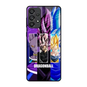 Stylish Finish Texture Premium Craft DGBZ Glass Case for Samsung Galaxy A73 5G