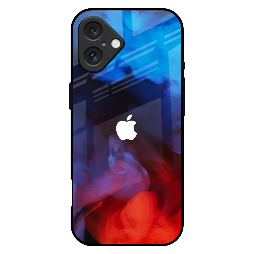 Comfort Grip Protective Gear Dim Smoke Glass Case for iPhone 16 Plus