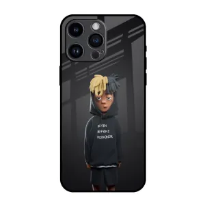 Creative Texture Dishonor Glass Case for iPhone 14 Pro Max