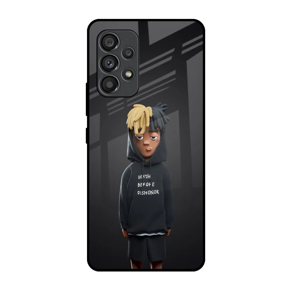 Dishonor Glass Case for Samsung Galaxy A53 5G Grip Assist Elegant Appearance