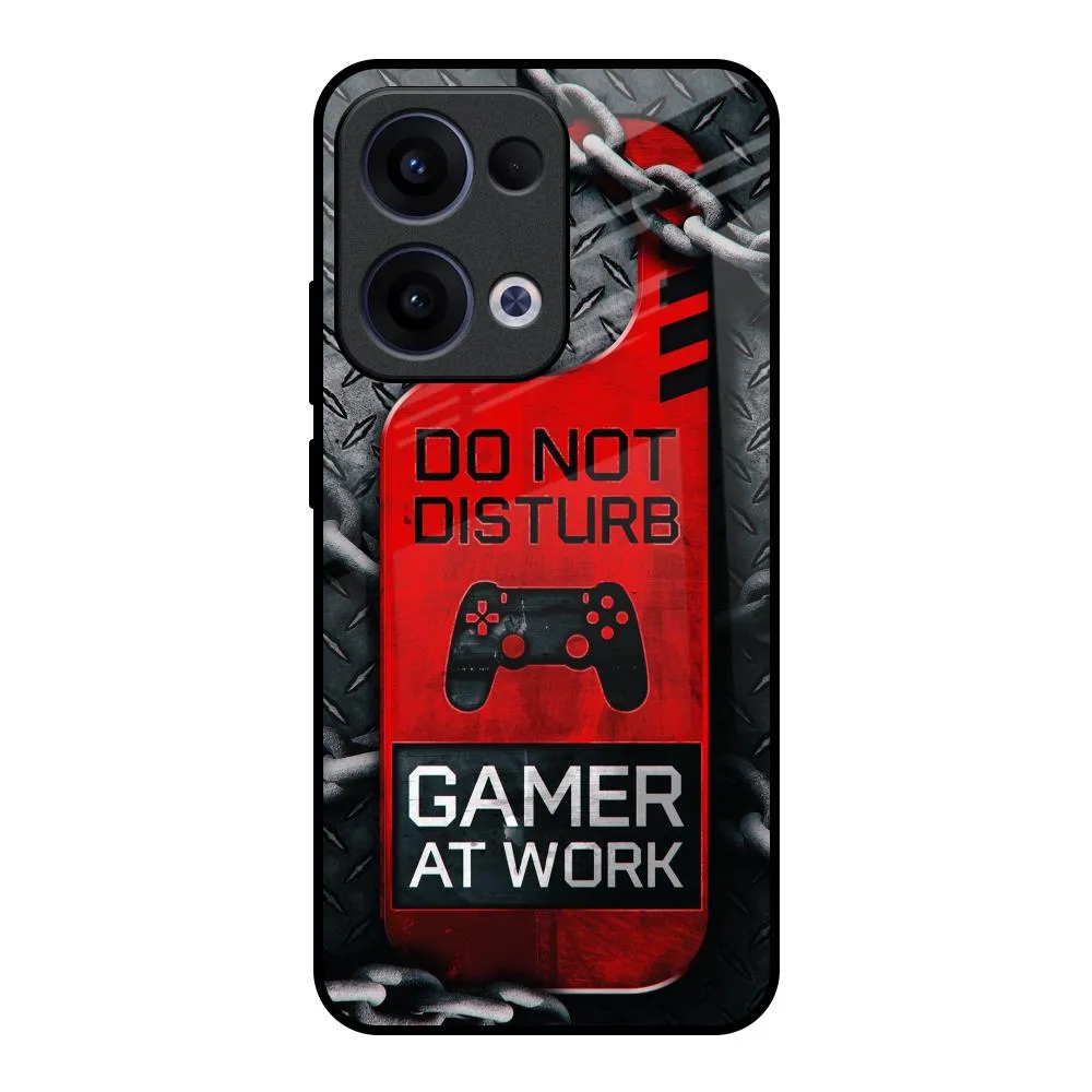 Do No Disturb Glass Case For Oppo Reno13 5G Stylish Aesthetic