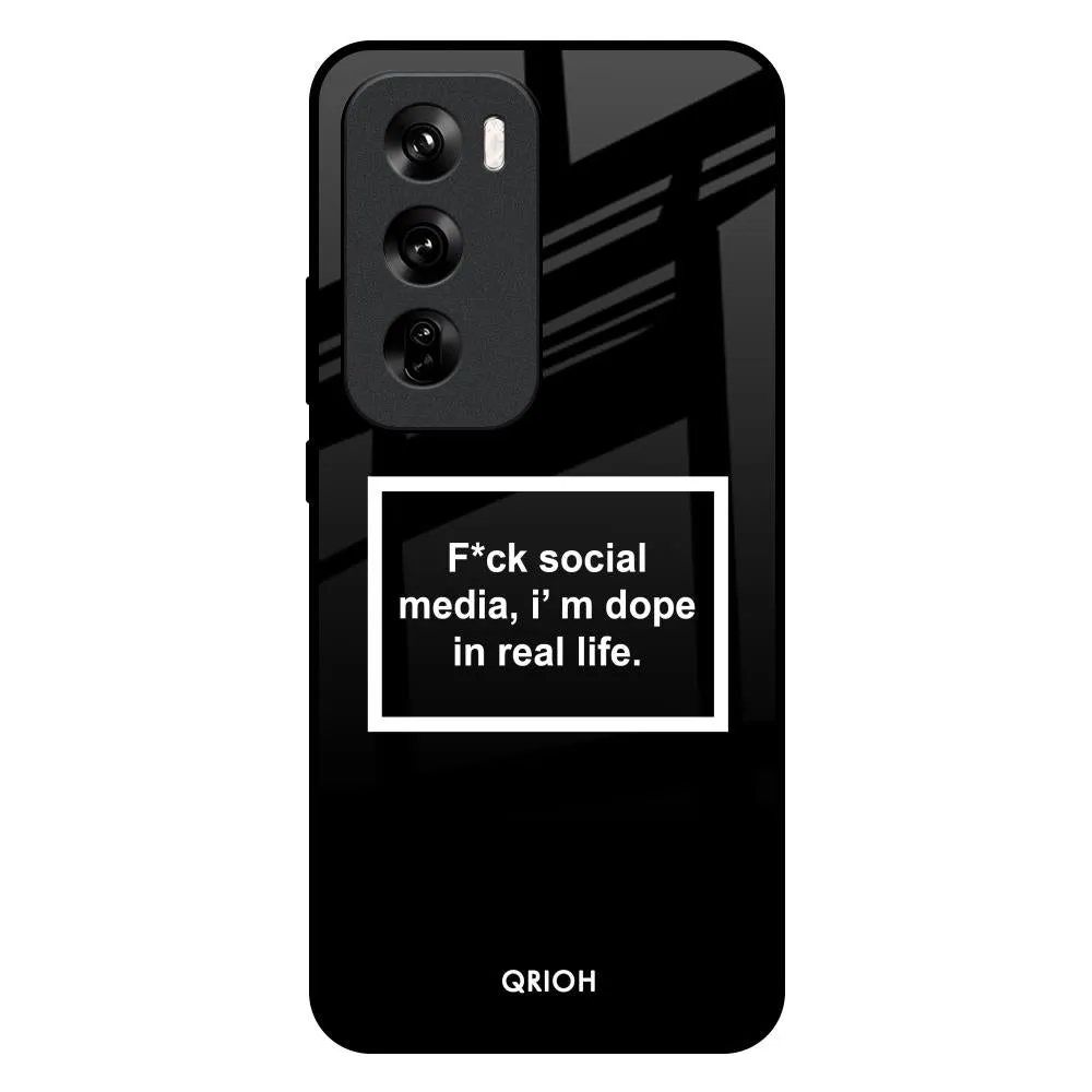 Pocket Ready Modern Grip Dope In Life Glass Case for Oppo Reno 12 5G