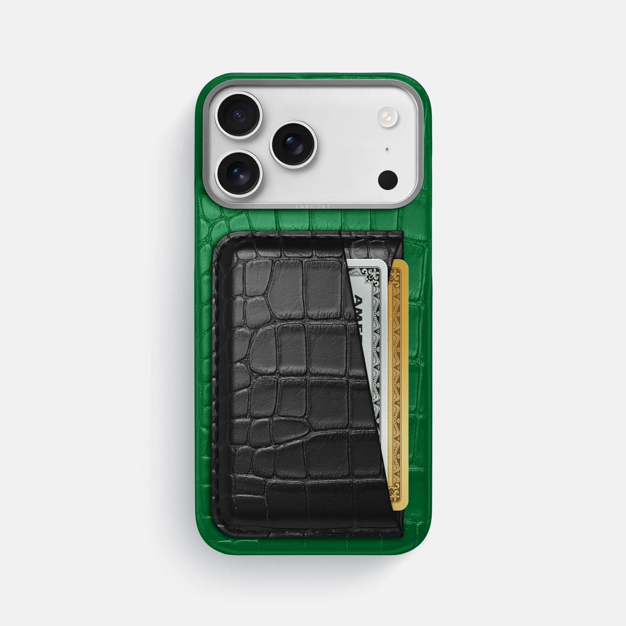 Double Card Case Color?? For iPhone 17 Pro Max In Alligator Durable Finish