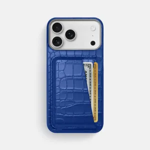 Double Card Case For iPhone 17 Pro Max In Alligator Stylish Detailing Portable Shield