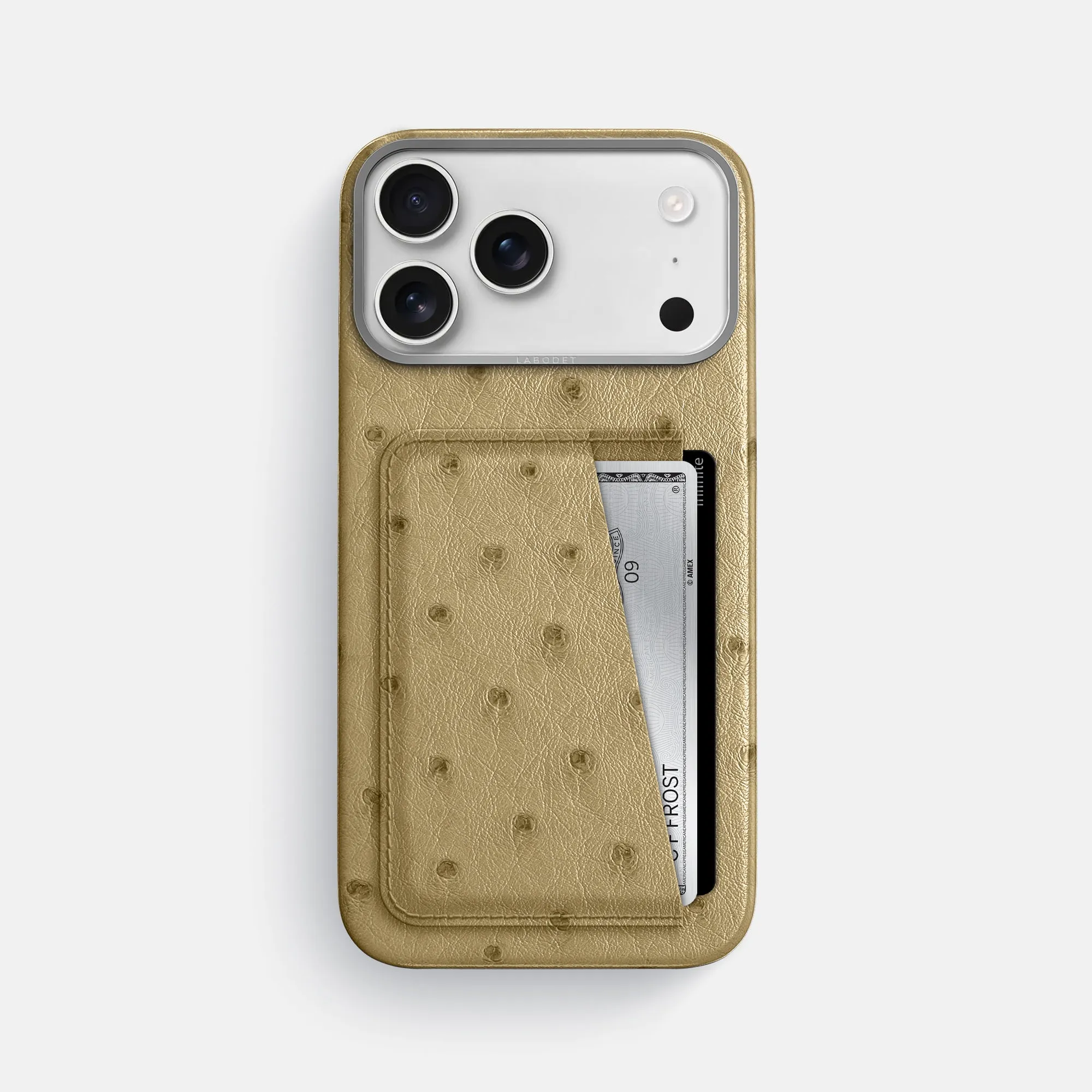 Impact Guard Double Card Case For iPhone 17 Pro Max In Ostrich