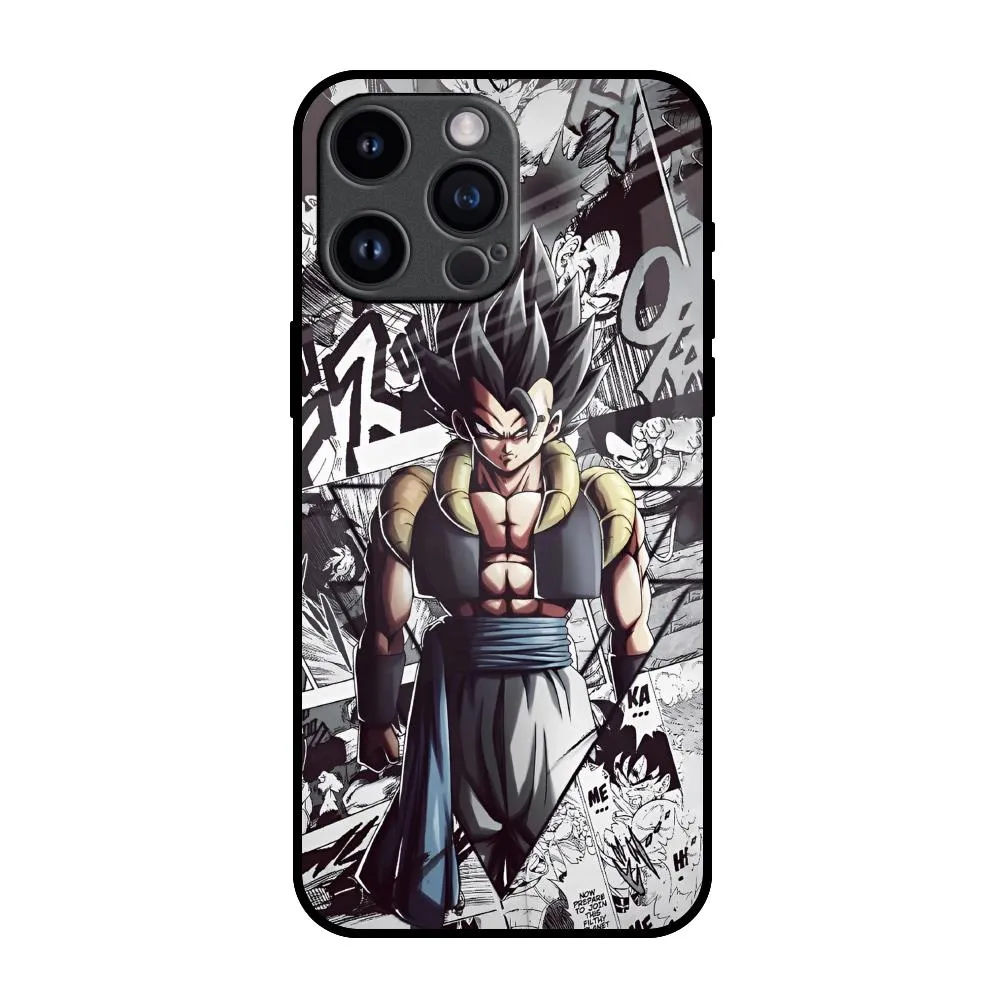 Dragon Anime Art Glass Case for iPhone 14 Pro Max Cushioned Edge Modern Grip Design