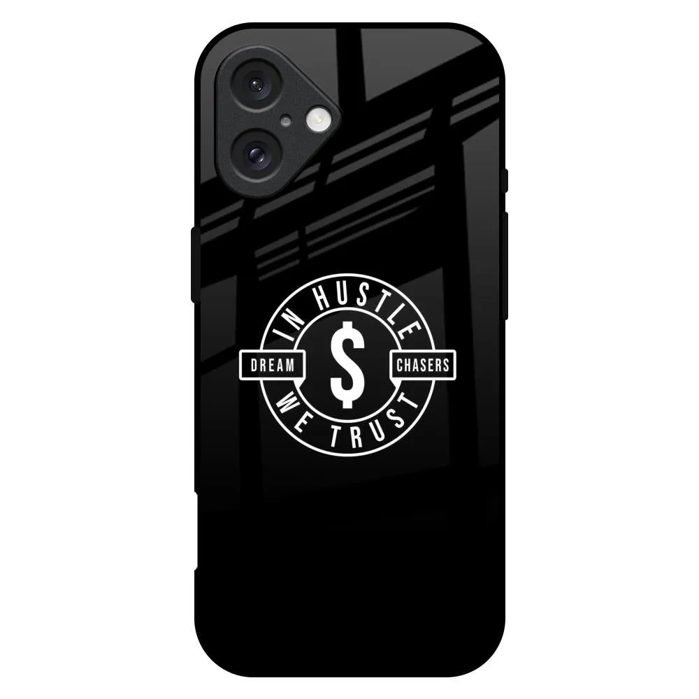 Dream Chasers Glass Case for iPhone 16 Plus Rugged Edge Texture